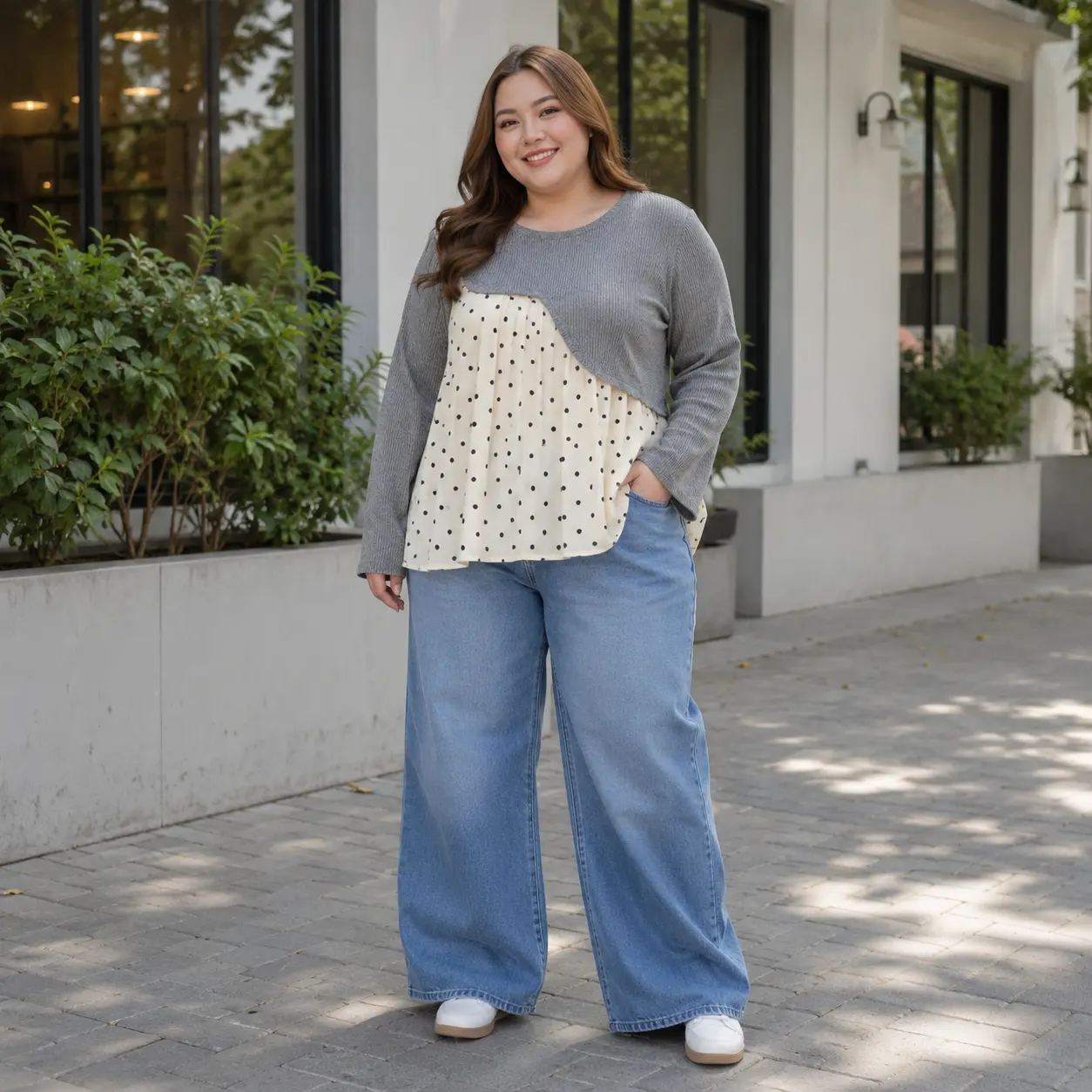 LYSANDRA - BLOUSE KOREA JUMBO - BLOUSE PLUS SIZE TERBARU